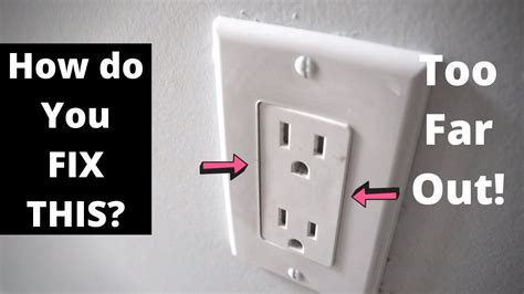 how to straighten a electrical outlet box|fix crooked electrical outlets.